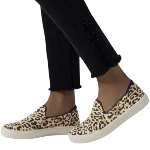 Rothy's Shoes - Rothy's The Original Slip On Loafers Washable Animal Print Shoes Sz 10